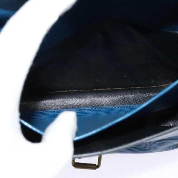 LOUIS VUITTON Epi Cartouchiere MM Shoulder Bag Blue - Picture 14 of 15